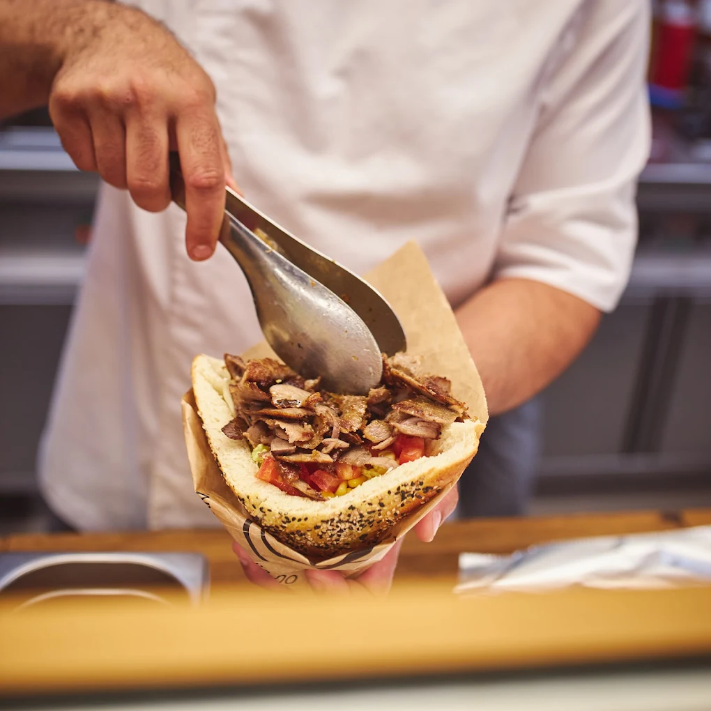 Fresh kebab being made at Dalia
